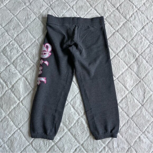 Victoria's Secret PINK | Vintage Grey and Pink Skull Joggers | Size Extra Small - Picture 3 of 12